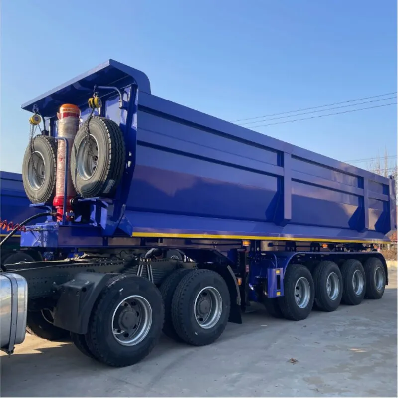 U tipidagi orqa damperli yuk tirkamasi